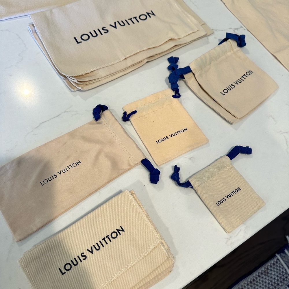 37 Authentic Louis Vuitton Dust Bags - Empty